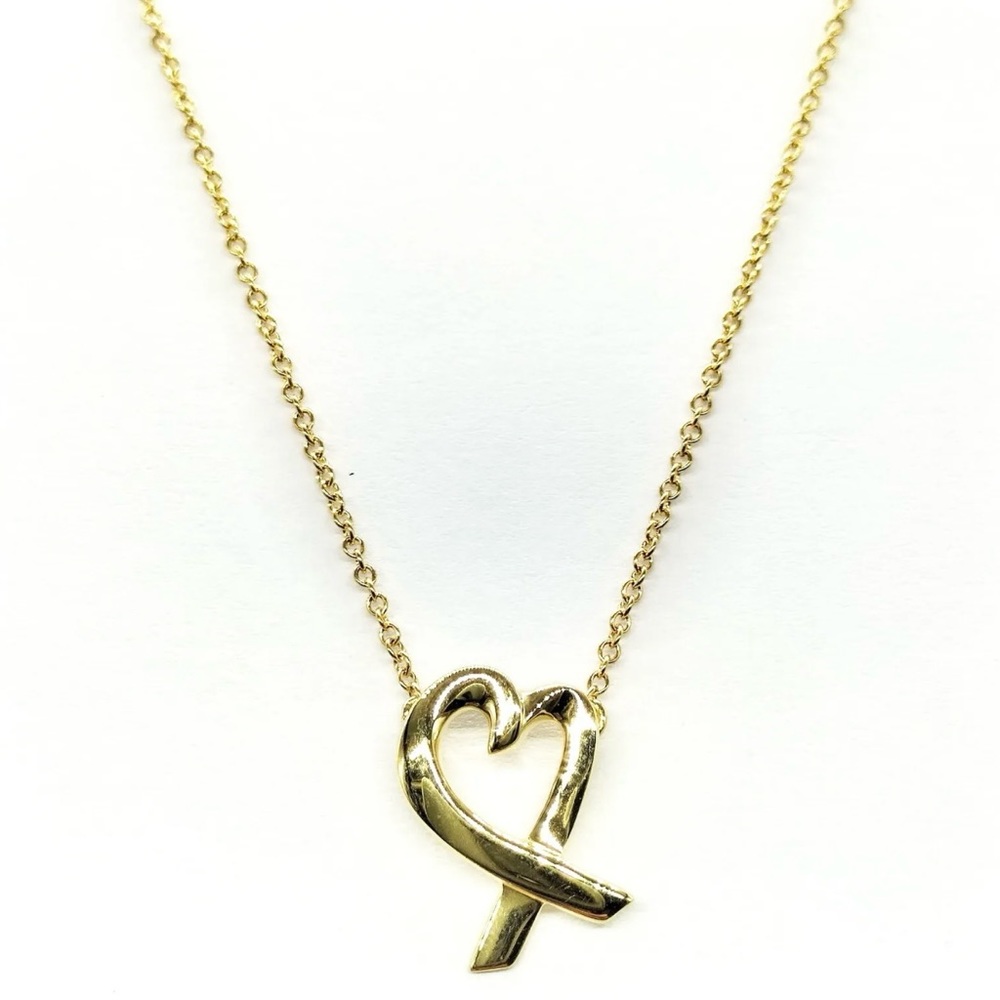 Tiffany and Co. Necklace  Loving Heart Picasso Yellow Gold 18K